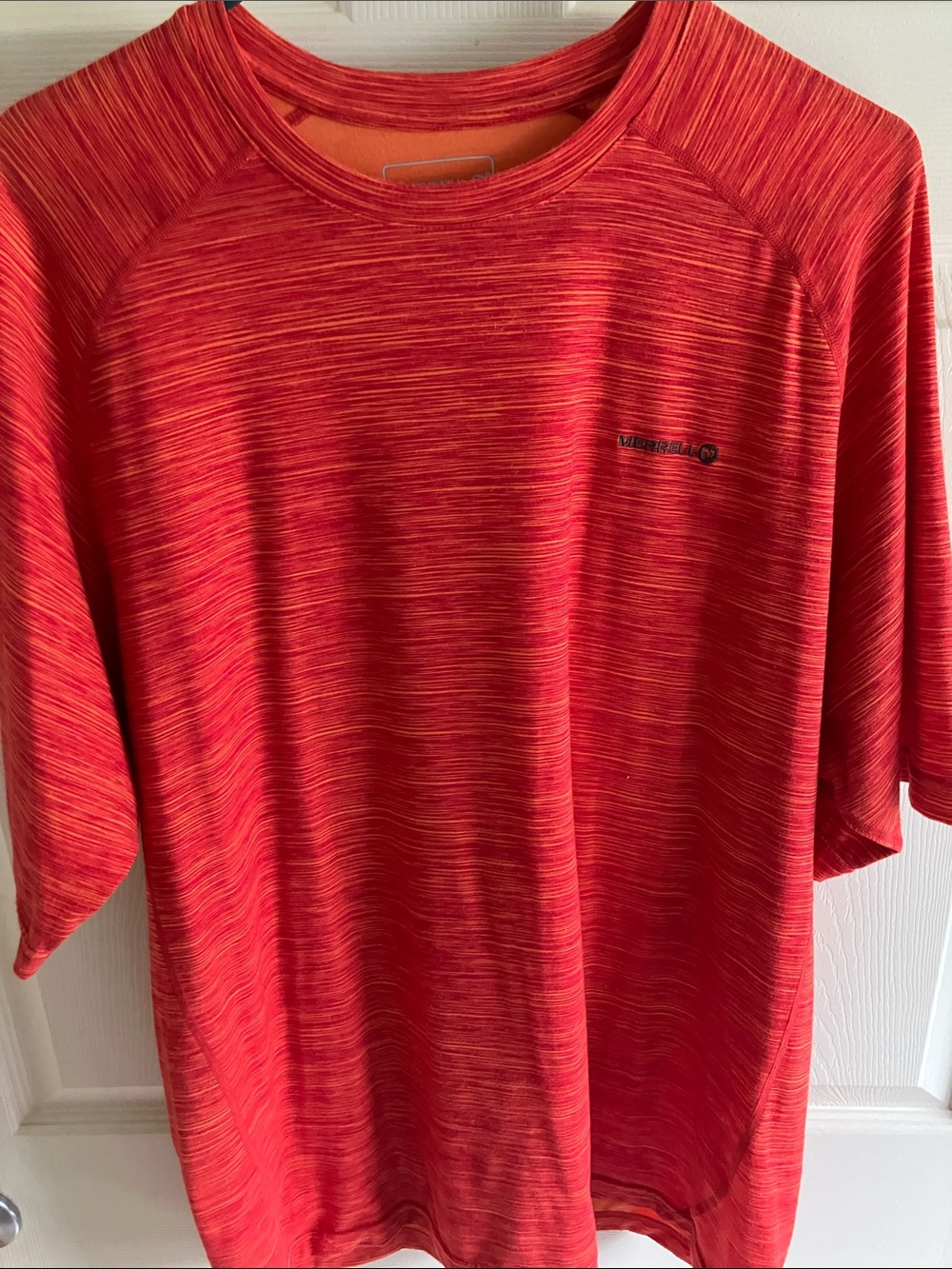 Merrell Men's Red Heather Short Sleeve Active Tee